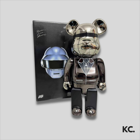 Bearbrick Daft Punk Silver 400% Kick Culture Bearbrick