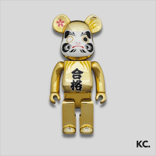 Bearbrick Daruma Gold Plated 400% Kick Culture Bearbrick