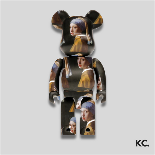 Bearbrick Johannes Vermeer (Girl with a Pearl Earring) 400% Kick Culture Bearbrick