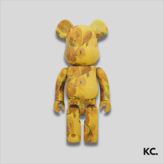 Bearbrick x Van Gogh Museum Sunflowers 400% Kick Culture Bearbrick