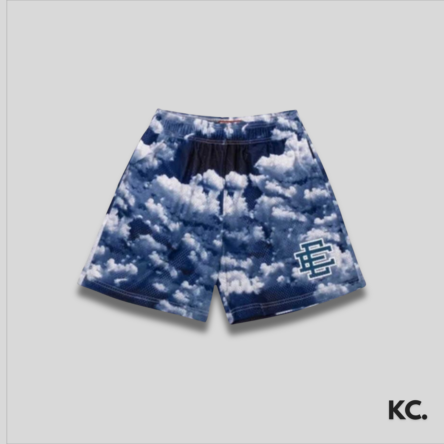 EE Navy Sky Mesh Shorts Kick Culture EE