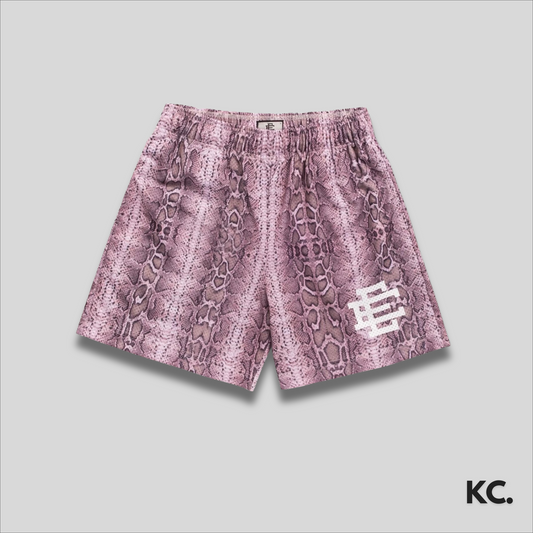 EE Purple/Grey Snakeskin Mesh Shorts Kick Culture EE