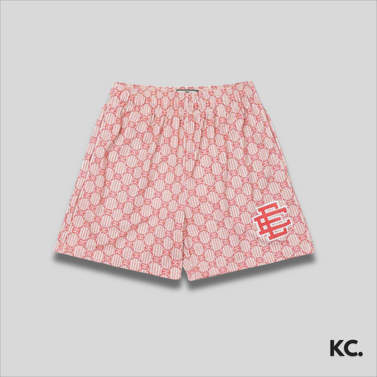 EE X GC Red Mesh Shorts Kick Culture EE