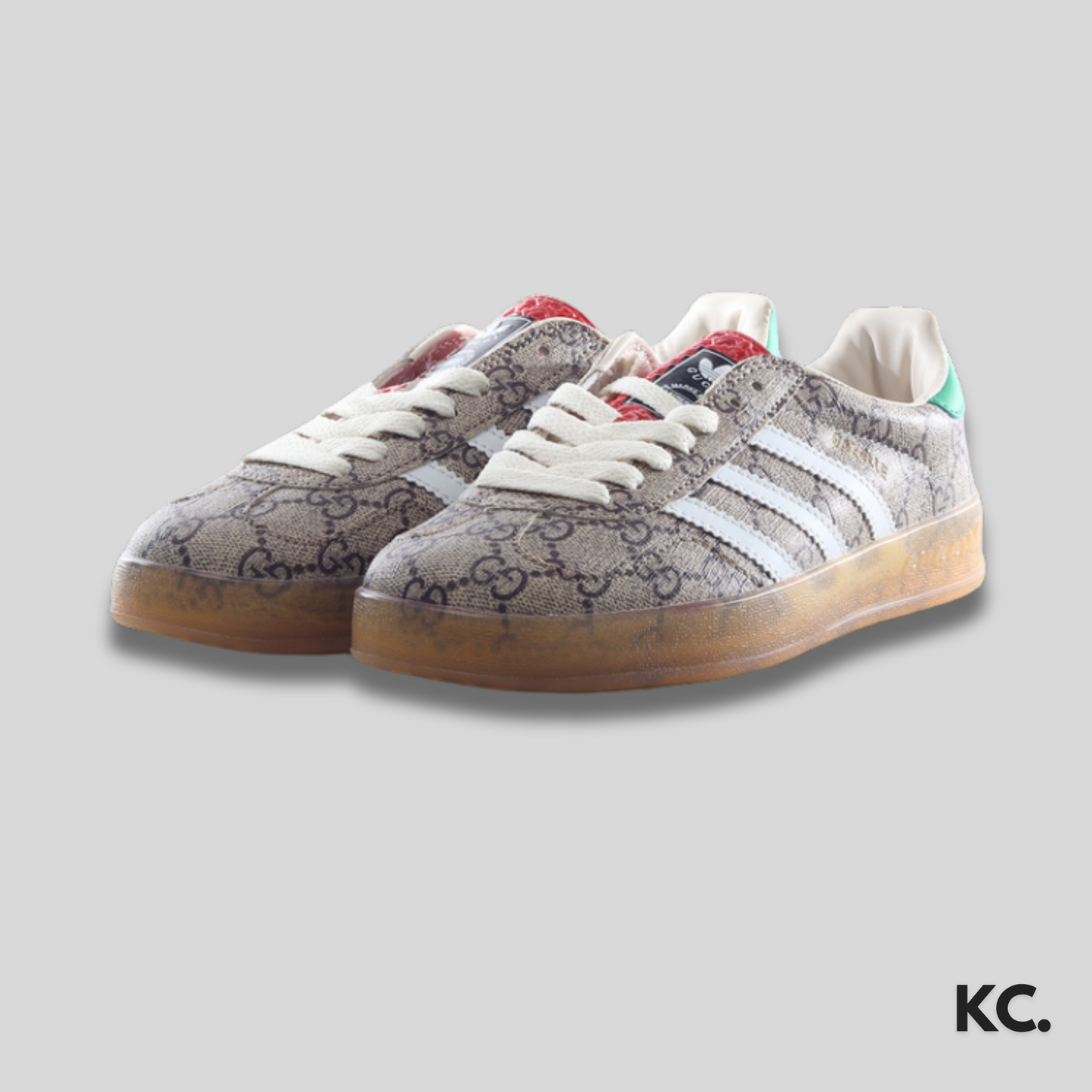 GC X Gazelle 'Beige GG Monogram' Kick Culture Adidas