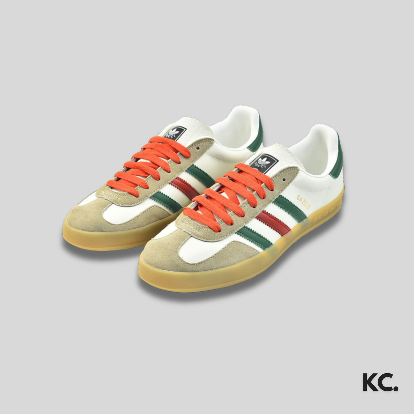 GC X Gazelle 'White Green Red' Kick Culture Adidas