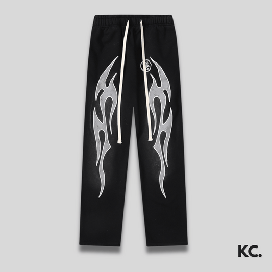 Hellstar Airbrush Sweatpants - Black Kick Culture Kick Culture