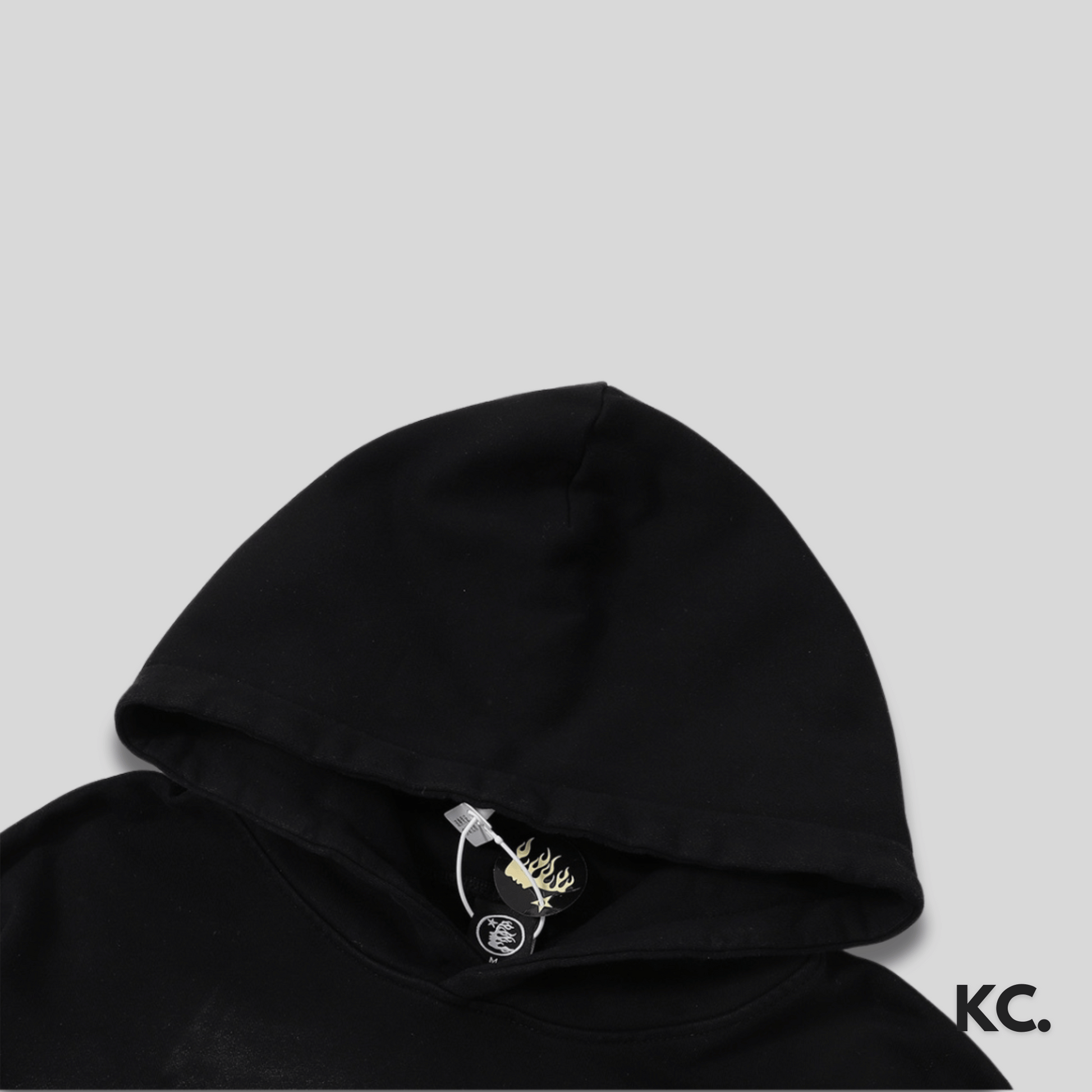 Hellstar Faded Icon Logo Hoodie - Black Kick Culture Kick Culture