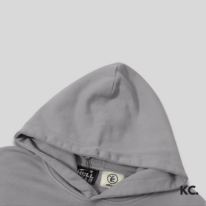 Hellstar Faded Icon Logo Hoodie - Grey Kick Culture Kick Culture