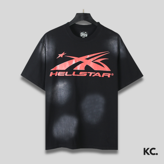 Hellstar Faded Logo T-Shirt - Black Kick Culture Kick Culture