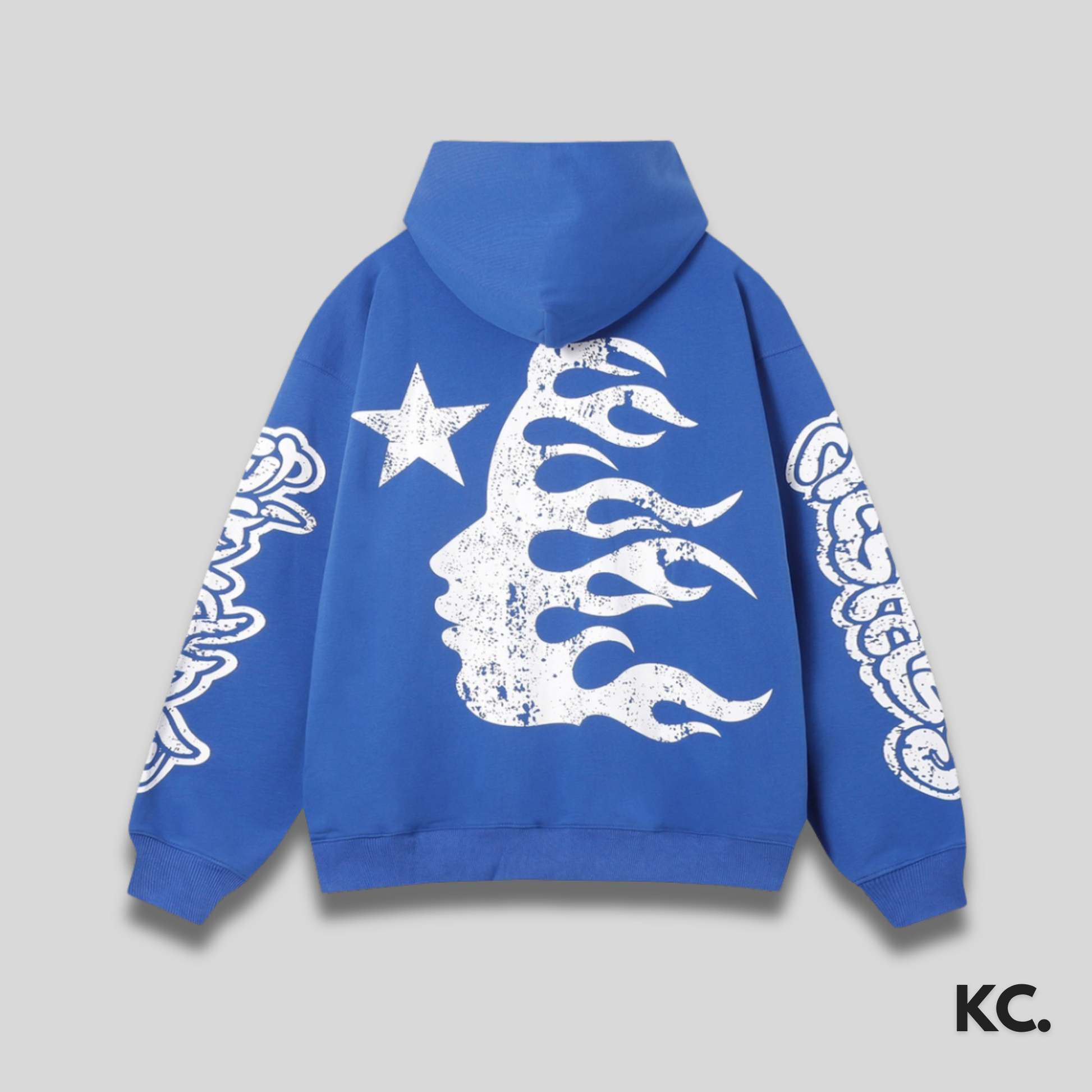 Hellstar Graffiti Hoodie - Blue Kick Culture Kick Culture