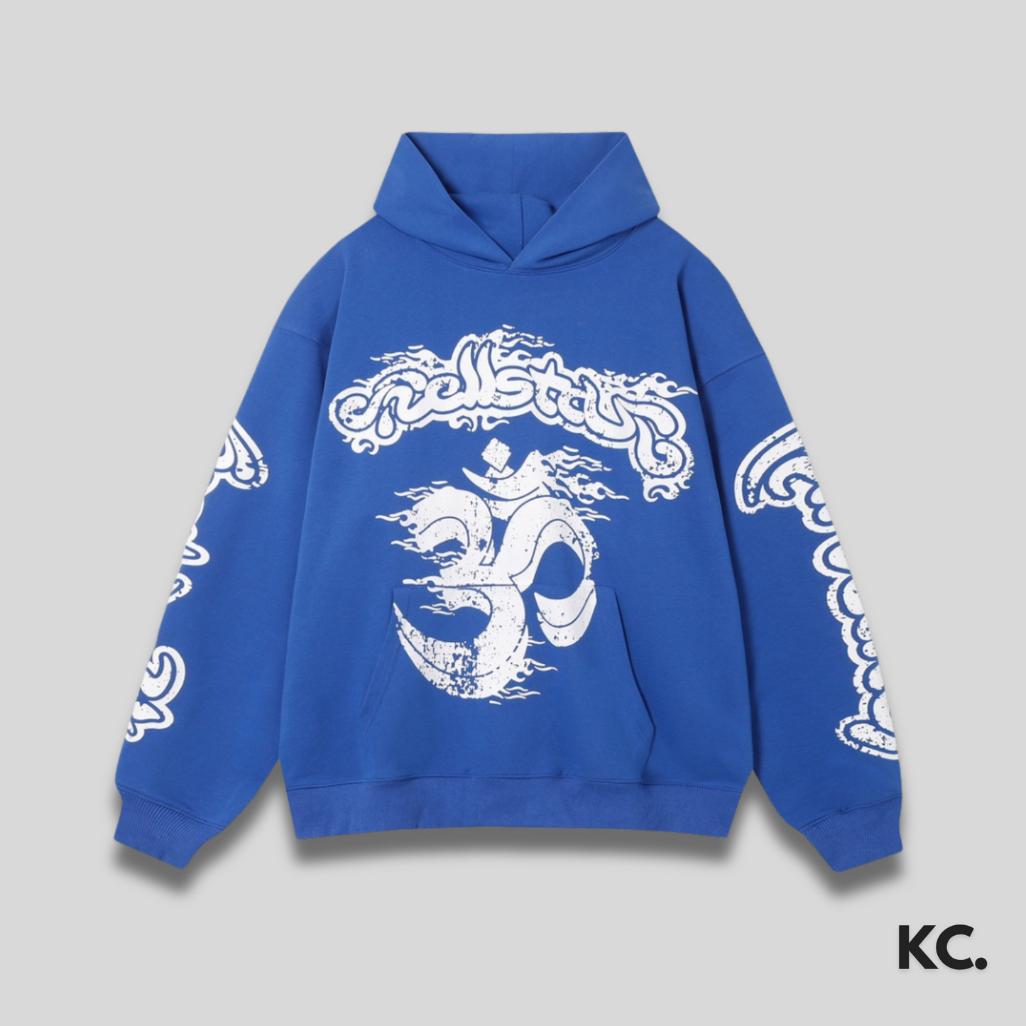 Hellstar Graffiti Hoodie - Blue Kick Culture Kick Culture