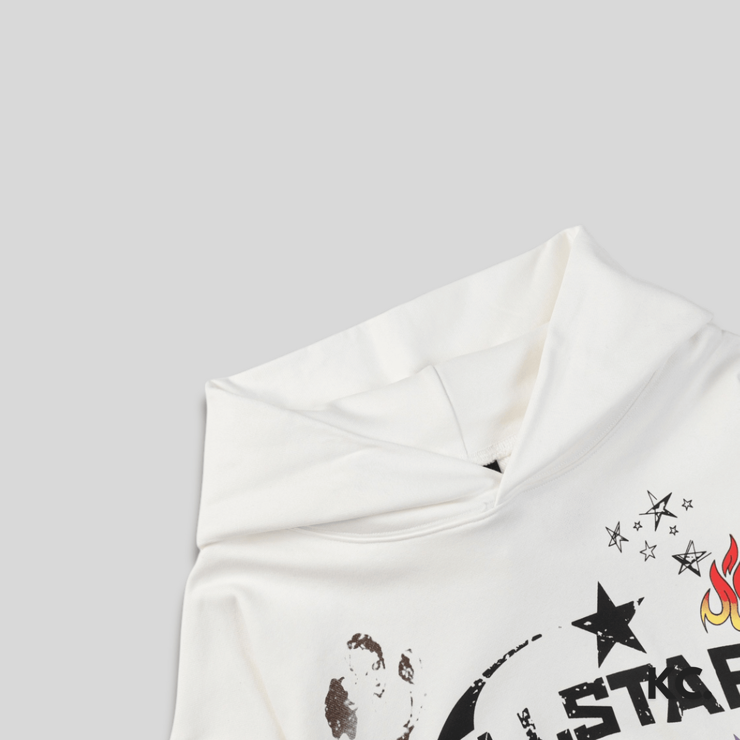 Hellstar Mixed Print Hoodie - White Kick Culture Kick Culture