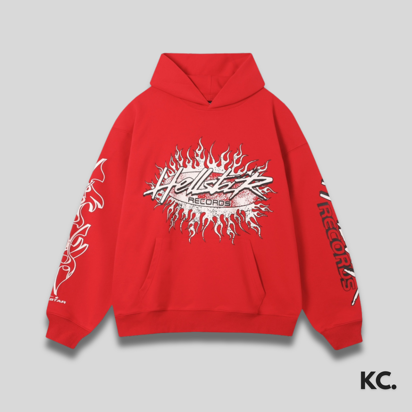 Hellstar Records Hoodie - Red Kick Culture Kick Culture