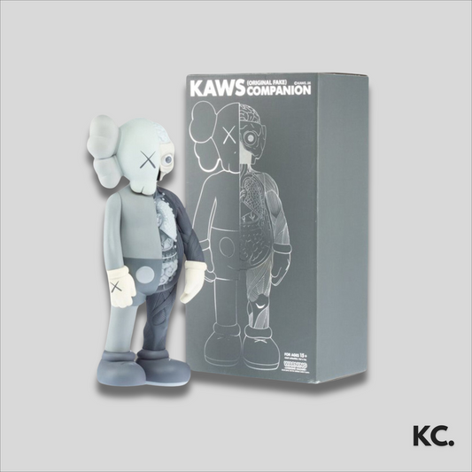 KAWS Dissected Companion Figure Grey Kick Culture KAWS