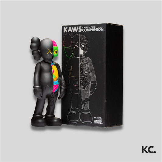 KAWS Dissected Companion Vinyl Figure Black Kick Culture KAWS