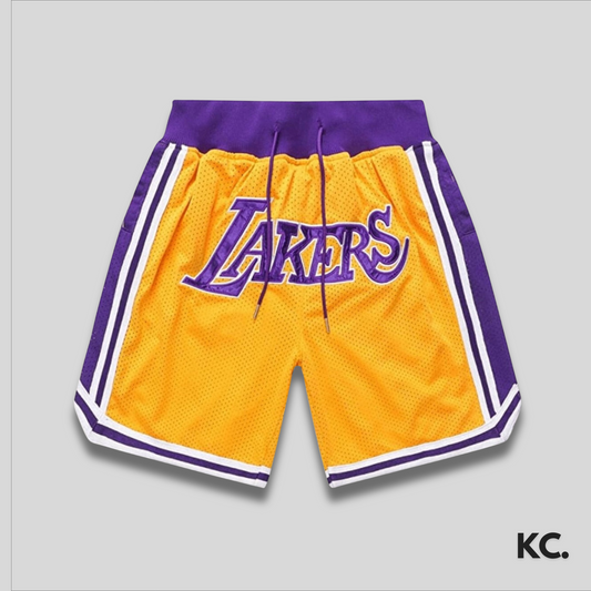 Los Angeles Lakers Throwback Edition Swingman Shorts Kick Culture Just Don