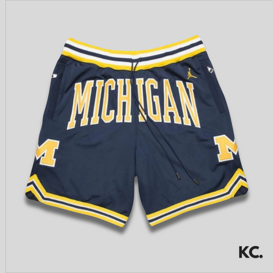 Michigan Uni Navy Throwback Swingman Shorts Kick Culture Just Don