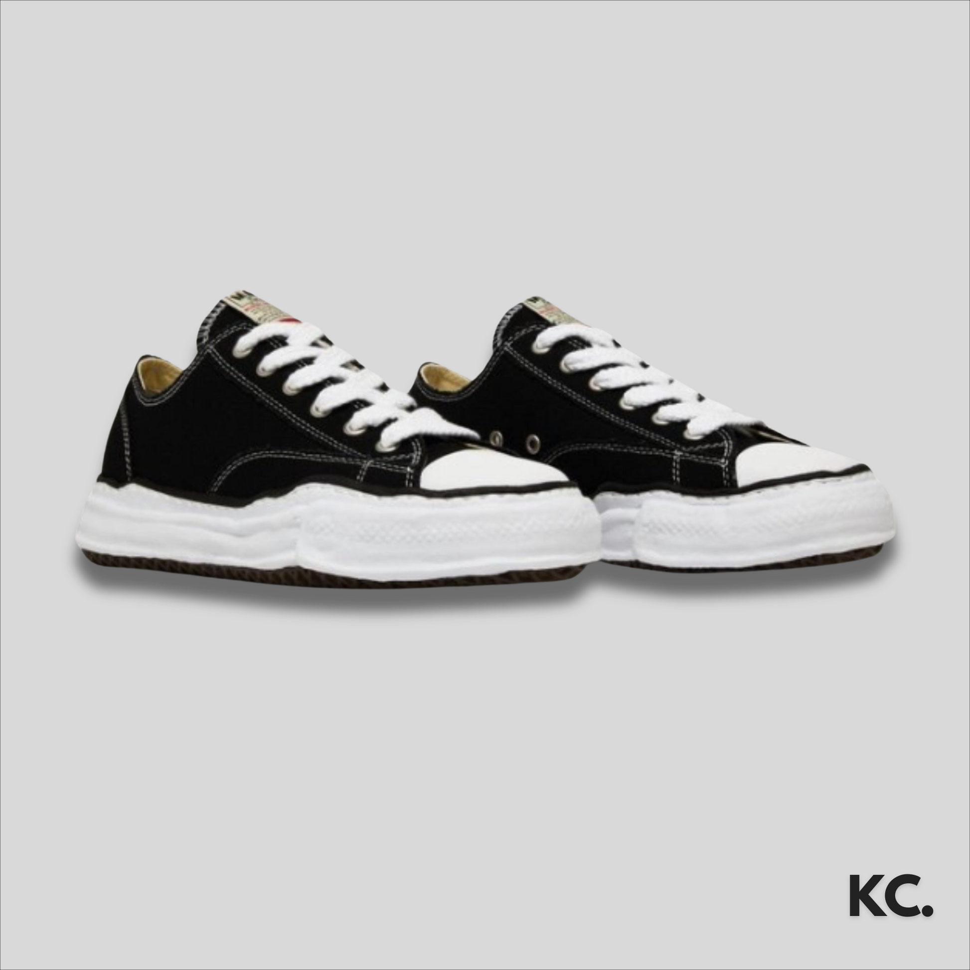 Mihara Yasuhiro Canvas Low 'Black' Kick Culture Mihara Yasuhiro