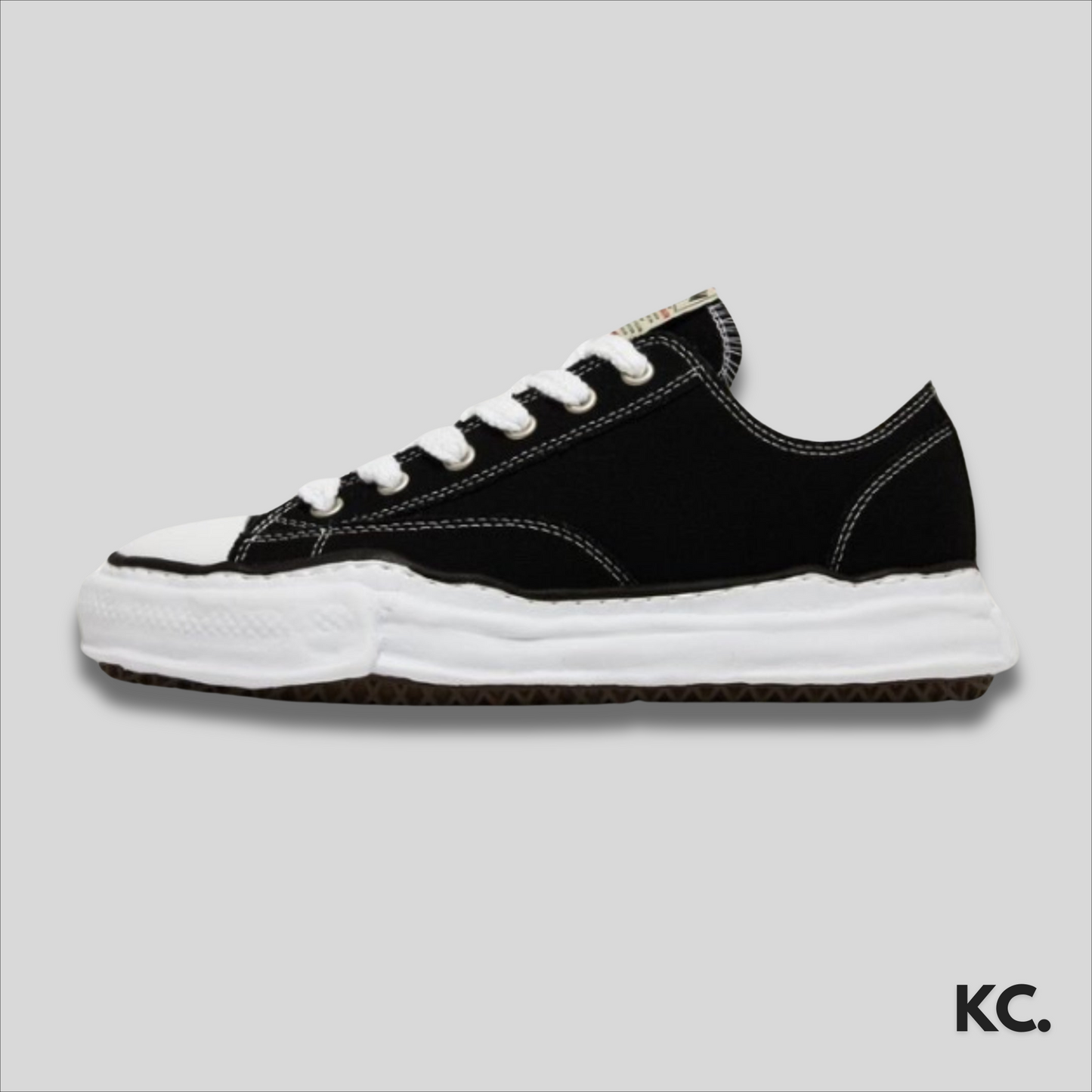 Mihara Yasuhiro Canvas Low 'Black' Kick Culture Mihara Yasuhiro