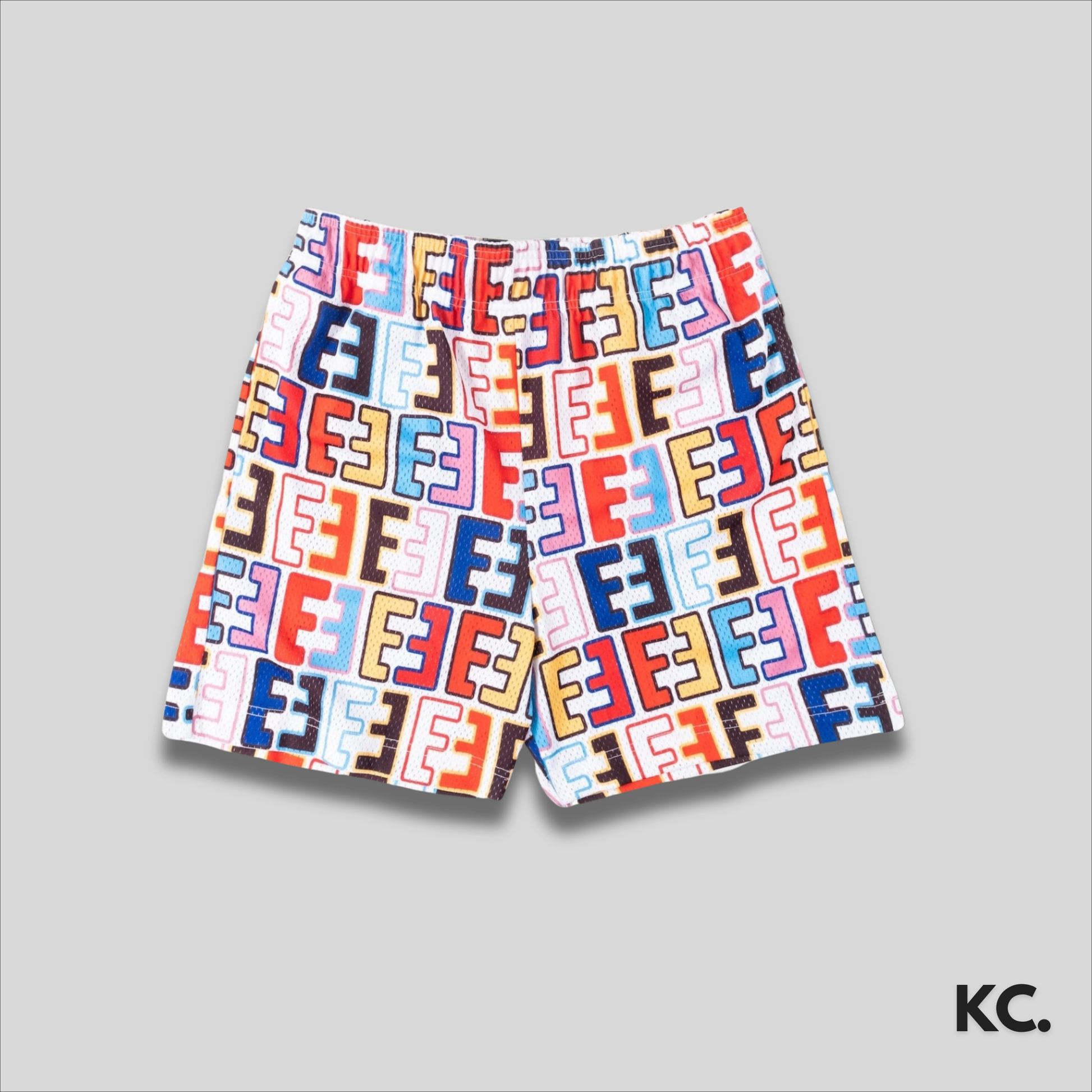 Multi-Color EE Symbol Mesh Shorts Kick Culture EE