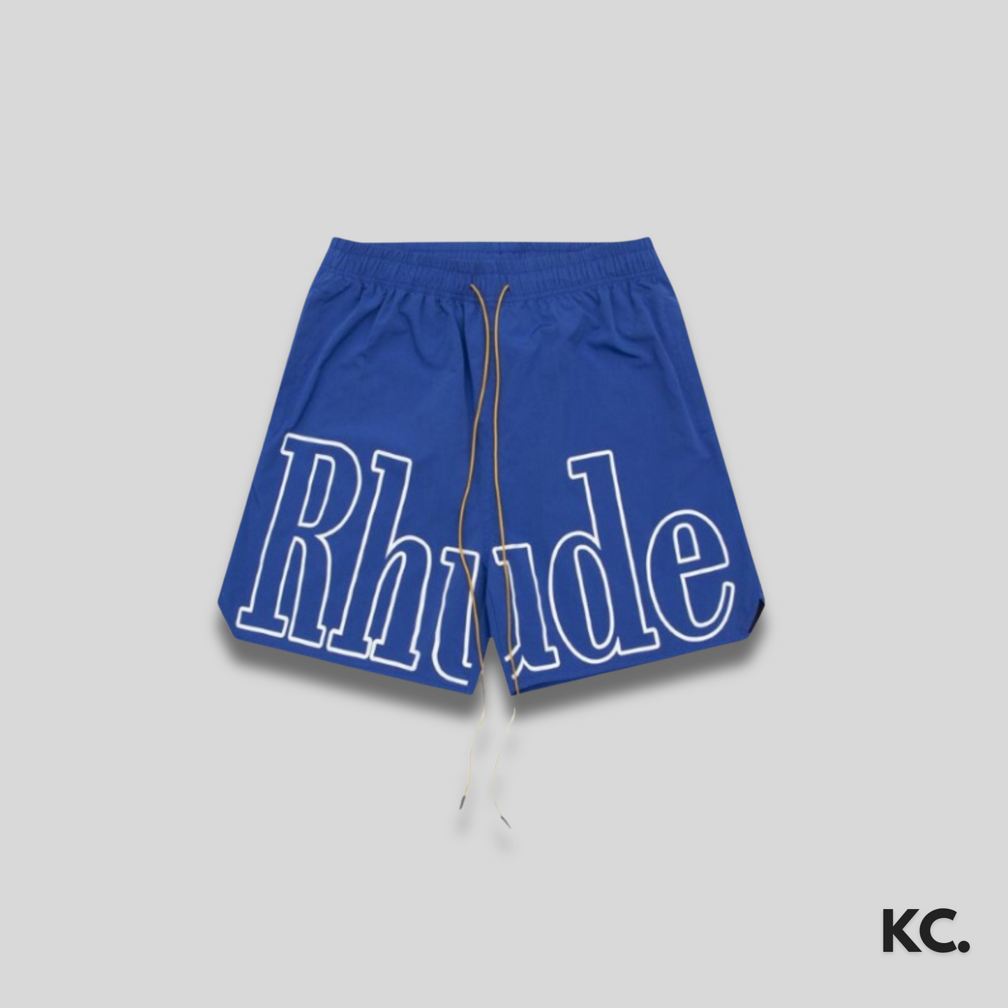 Rude Blue Logo Shorts Kick Culture Rude