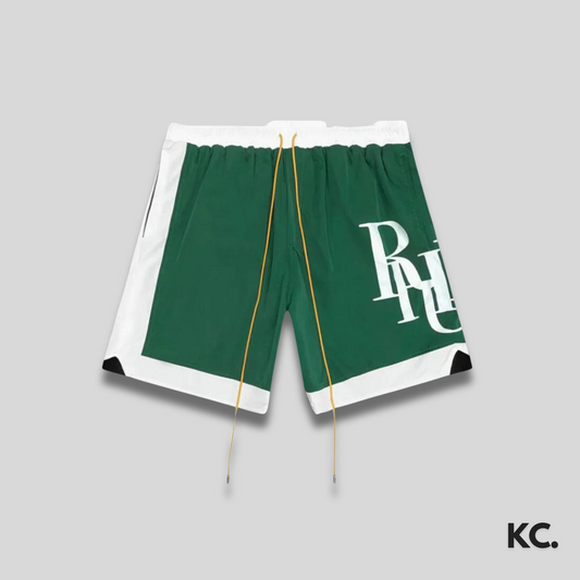 Rude Green Side Logo Shorts Kick Culture Rude