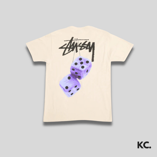 Stussy Fuzzy Dice Tee 'Purple' Kick Culture Stussy