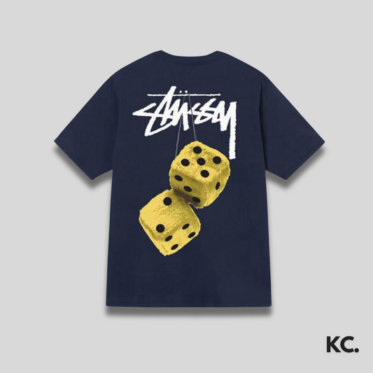 Stussy Fuzzy Dice Tee 'Yellow' Kick Culture Stussy