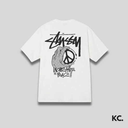 Stussy Increase The Peace Tee 'White' Kick Culture Stussy