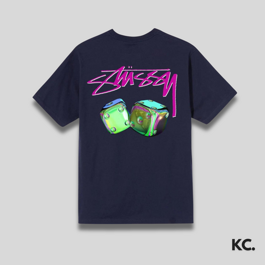 Stussy Iridescent Die Tee 'Black & Purple' Kick Culture Stussy