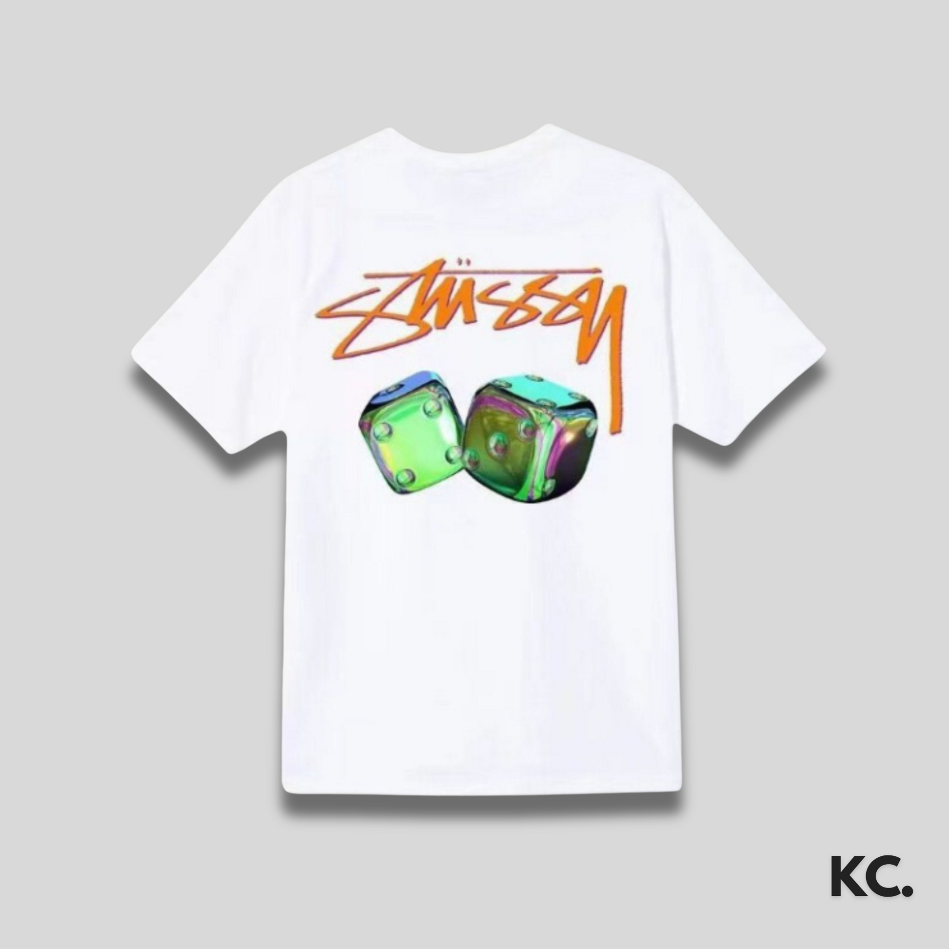 Stussy Iridescent Die Tee 'White' Kick Culture Stussy