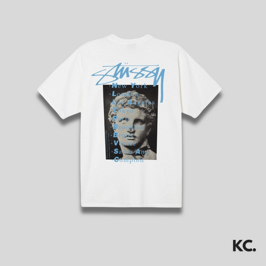 Stussy Statue Pigment Tee 'White' Kick Culture Stussy