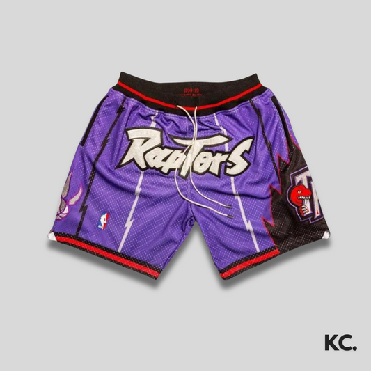 Toronto Raptors Purple Retro Edition Men Basketball Shorts Kick Culture Just Don