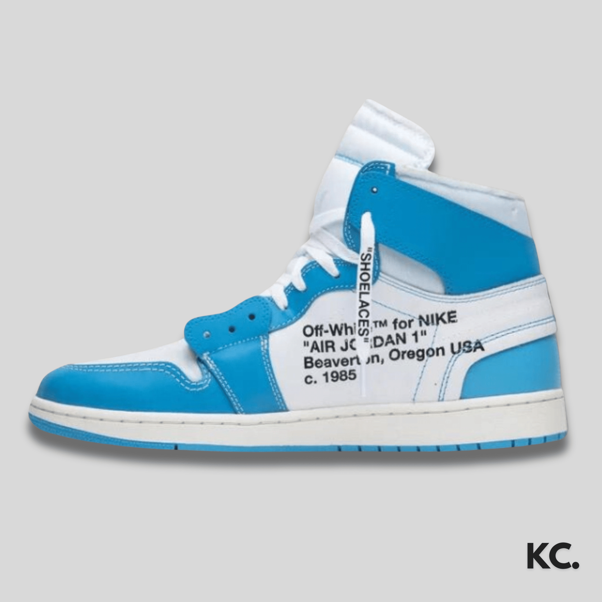 Air Jordan 1 High X Off White "UNC" (Custom) Kick Culture Jordan