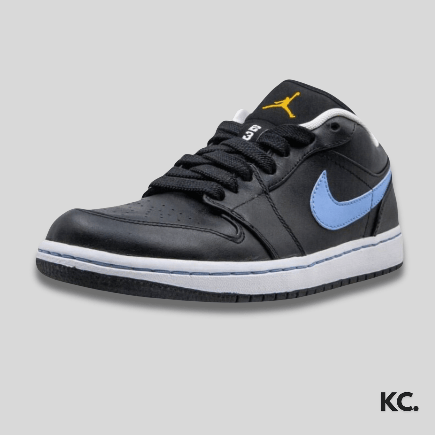 Air Jordan 1 Low 'Black University Blue' Kick Culture Jordan