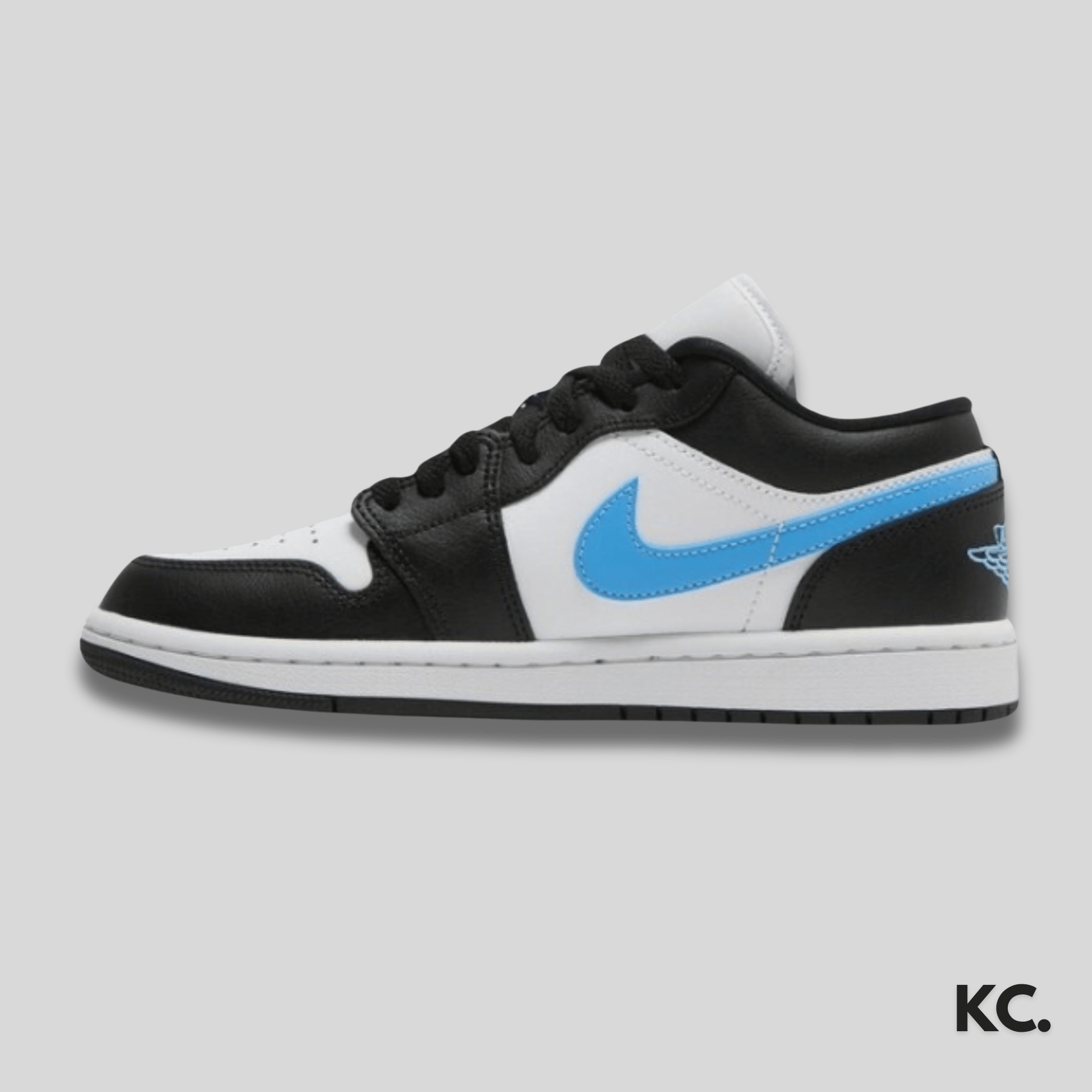 Air Jordan 1 Low 'Black University Blue' Kick Culture Jordan