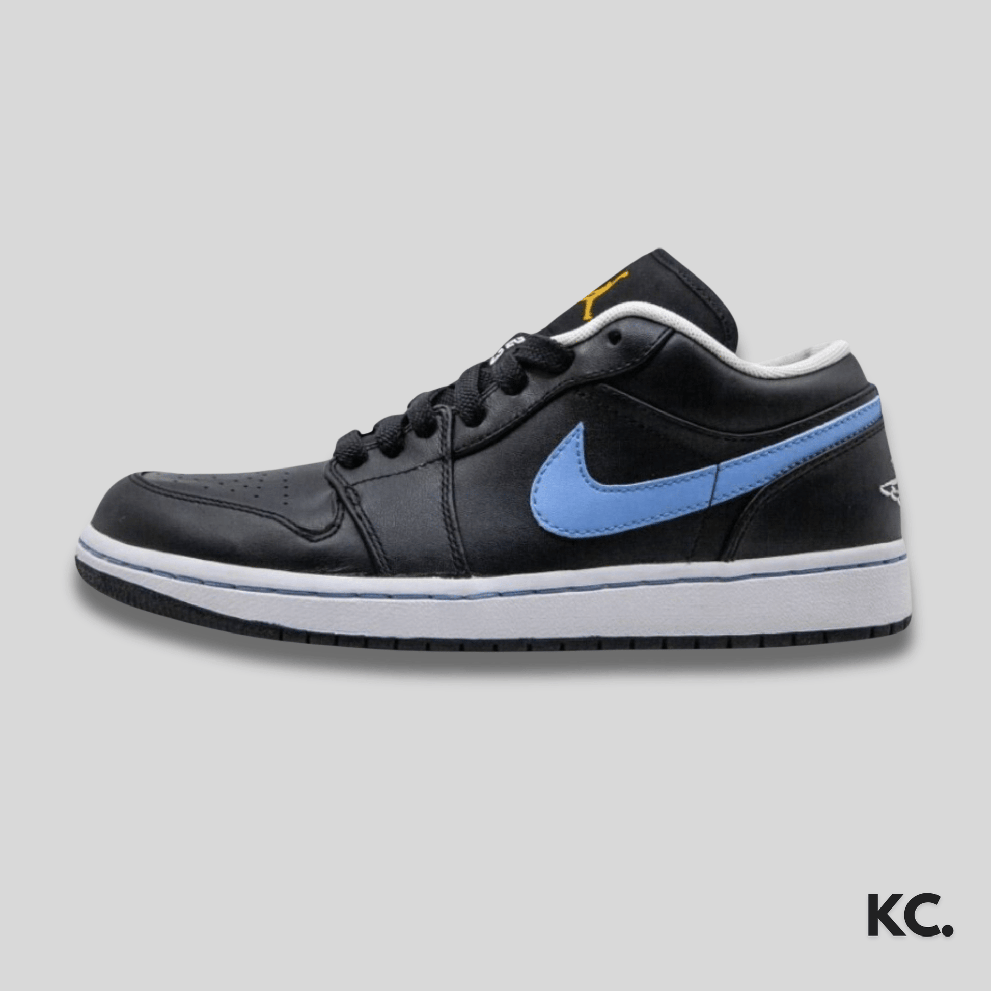 Air Jordan 1 Low 'Black University Blue' Kick Culture Jordan