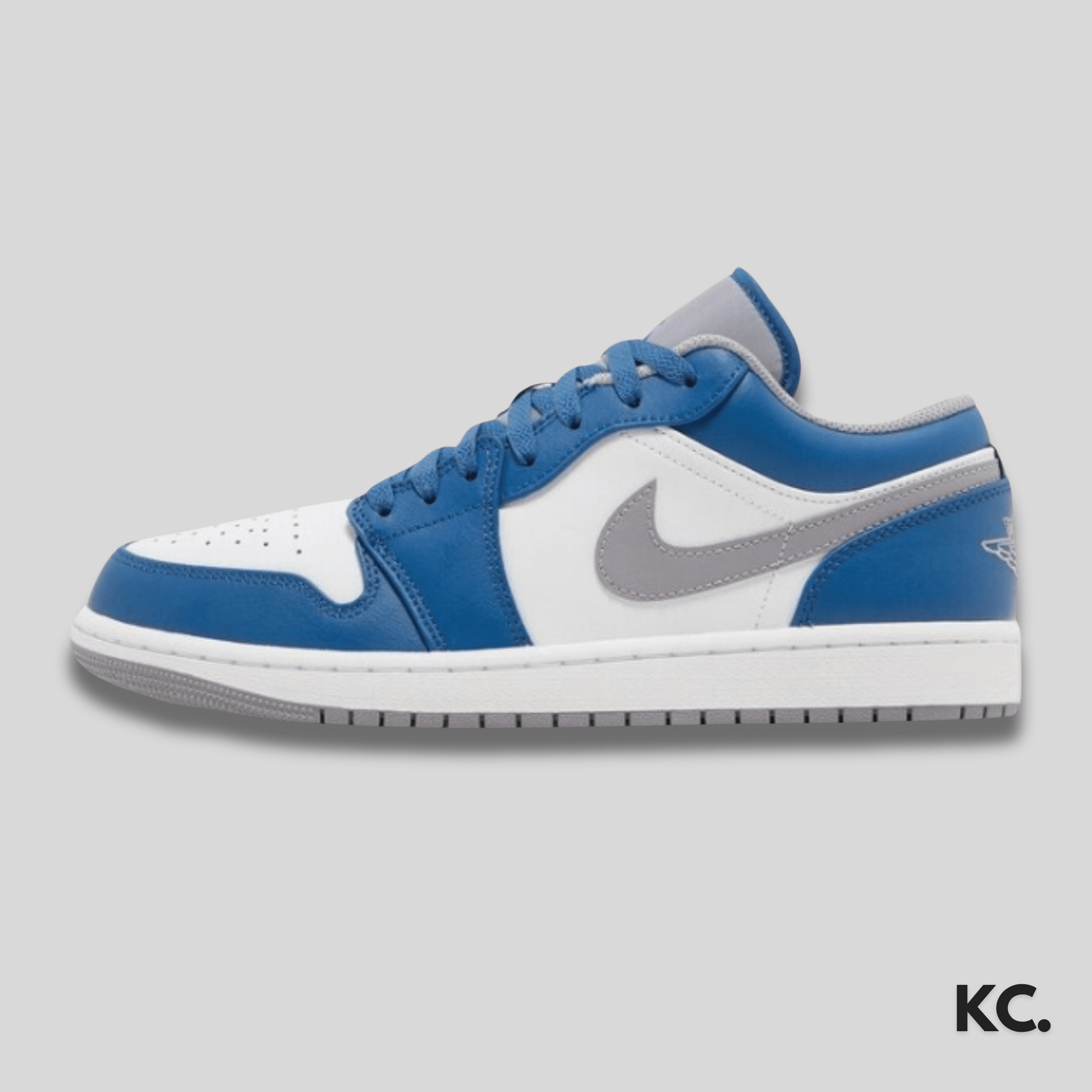 Air Jordan 1 Low 'True Blue Cement' Kick Culture Jordan