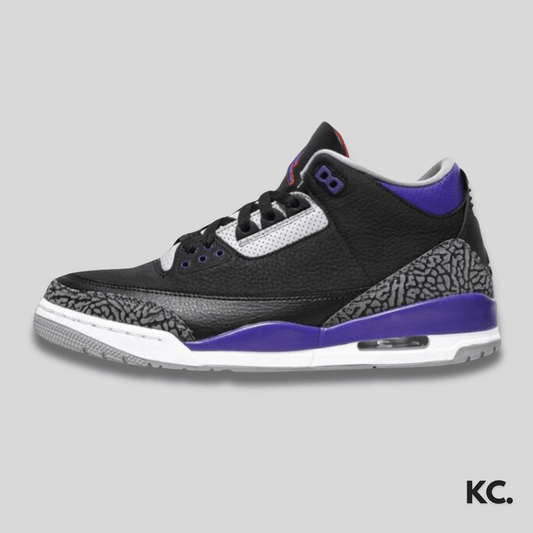 Air Jordan 3 Retro Black Court Purple Kick Culture Jordan