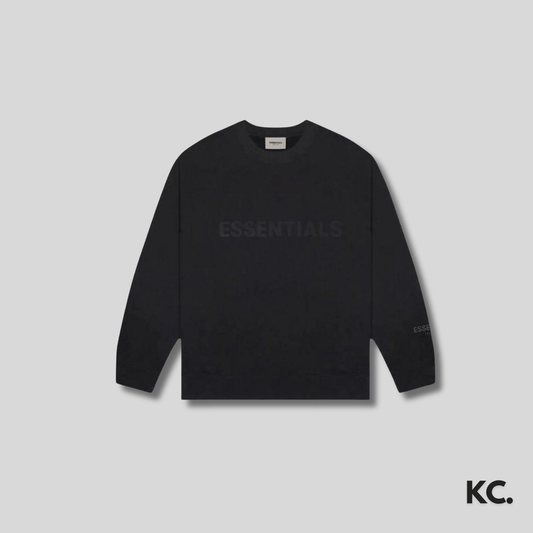 Fear of God Essentials Crewneck Sweatshirt 'Black' Kick Culture Essentials